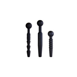 Dark Rods 3 Piece Silicone Penis Plug Set